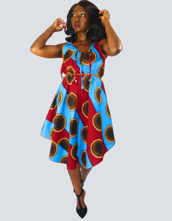 Robe Zélie évasée bazin