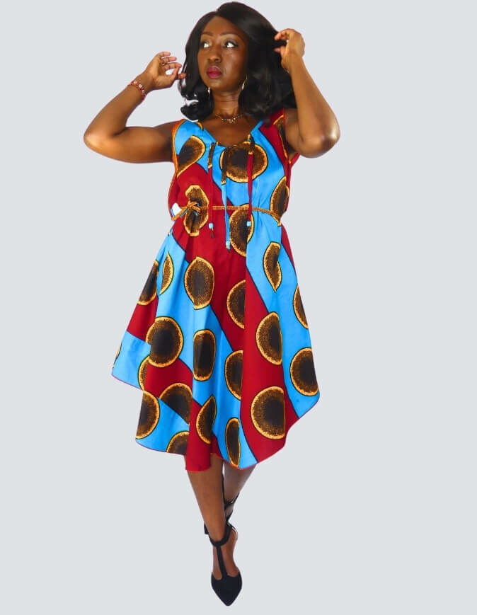 Robe Zélie évasée bazin