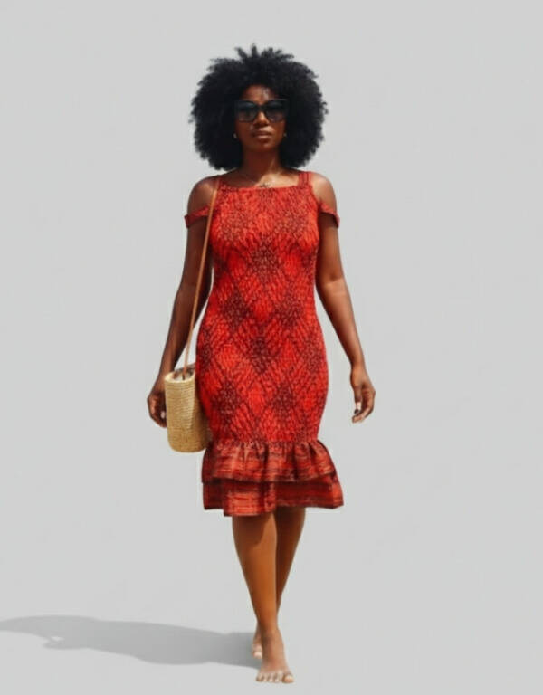 Robe été bazin béké africain femme. robe courte été wax africain bohème chic femme, robe de bal, robe été, robe de cérémonie femme, robe longue fleurie