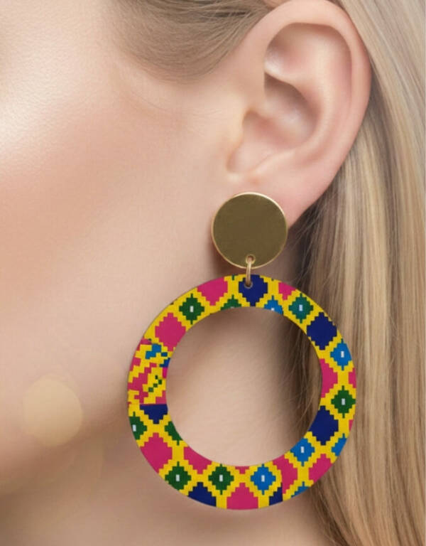 Boucles d'Oreilles Bamako multicolor